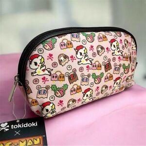 Tokidoki Pac-Man Makeup Bag Cosmetic Pouch Ghosts SANDy Donutino Unicorno Sample